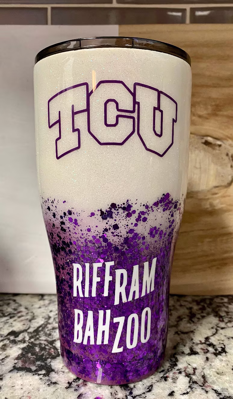 Riff Ram Bah Zoo White & Purple Spirit Tumbler