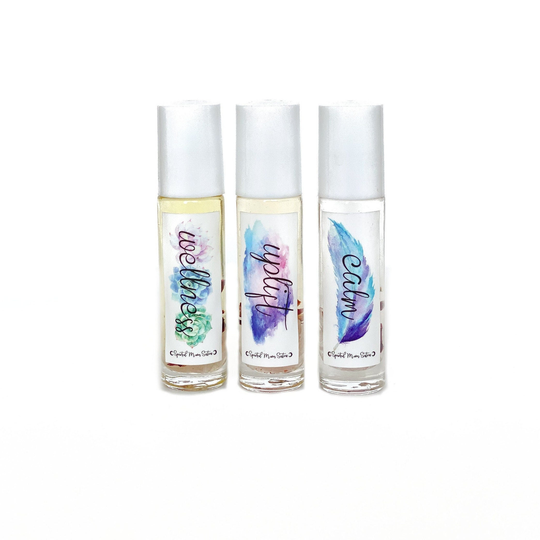 Essential Oil Roll On Holistic Blends Set For Immunity, Stress, Yoga Oils, Wellness
