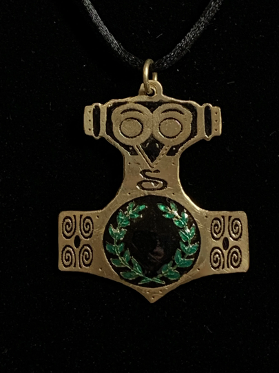 Sca Thor's Hammer Raven Peerage Medallion