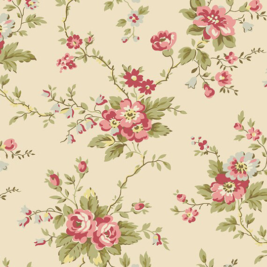 Andover "Lady Tulip" Pretty Antique | A182-N By Edyta Sitar From Laundry Basket Quilts