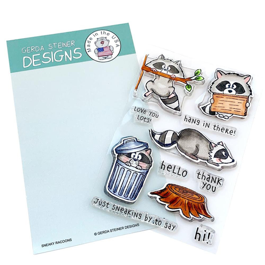 Gerda Steiner Designs Sneaky Racoons New | #4299