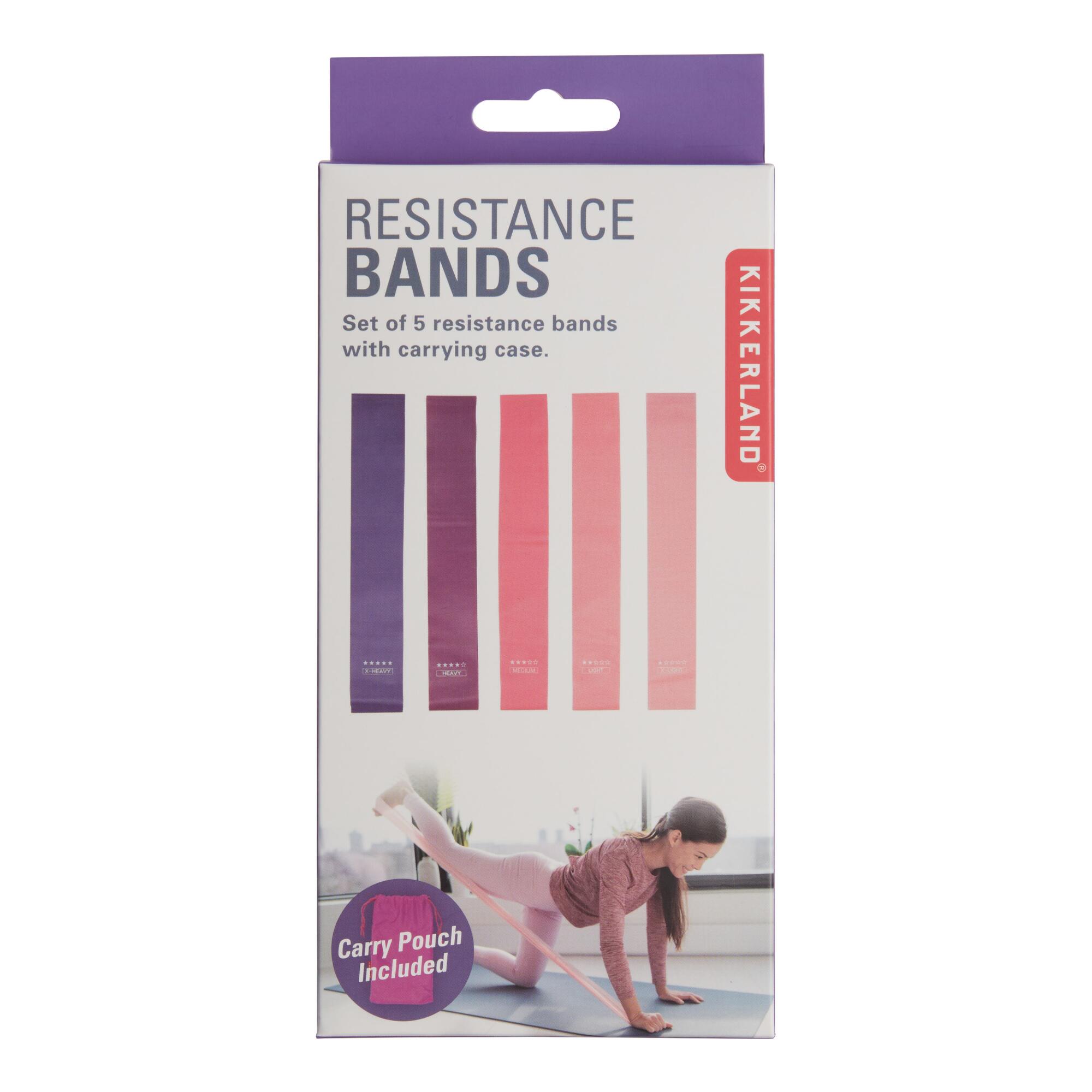 Kikkerland Resistance Bands 5 Pack: Multi - Rubber by World Market