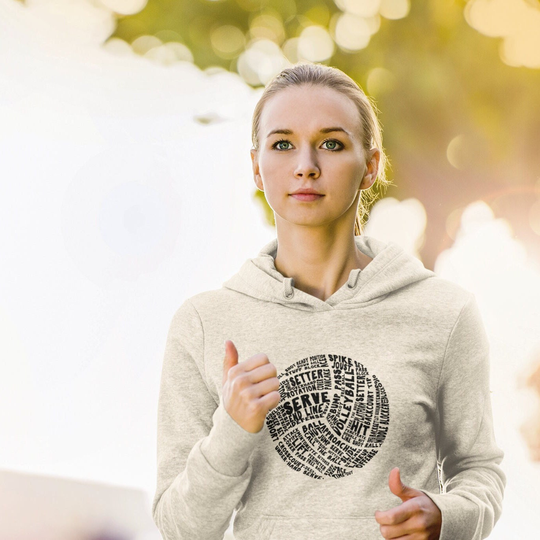 Volleyball Heavy Blend Hooded Sweatshirt - Hoodie Word Collage Sport Gift