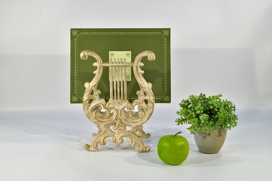 Lyre Magazine Newspaper Holder/Music Books Holder/Lyre Harp Stand/Harp/Lyre Music Holder/Magazine Rack/French Apartment Decor