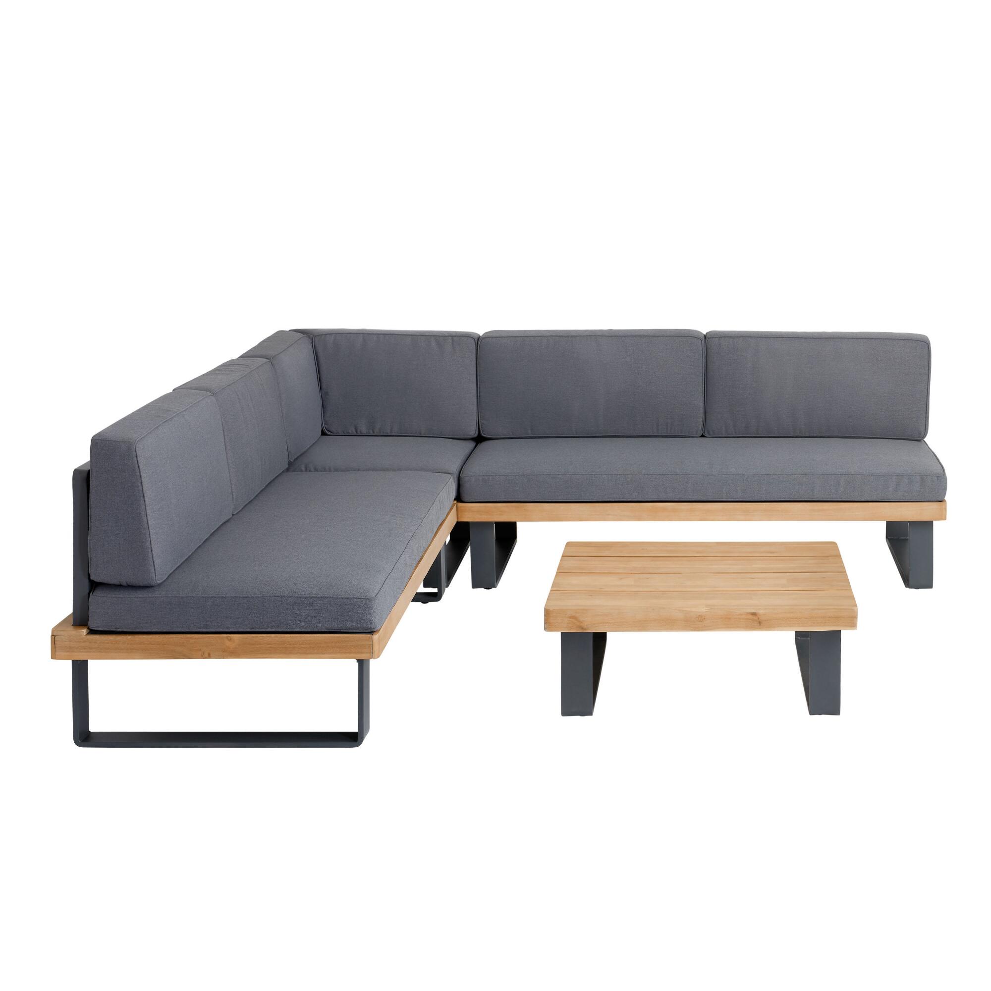 Alicante II 4 Piece Outdoor Patio Sectional Set With Coffee Table by World Market