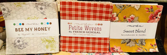 Moda Charm Squares - Bee My Honey Petite Wovens Sweet Blend 42 5" 100% Cotton Out Of Print