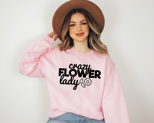 Crazy Flower Lady Shirt | Plant Lover T-Shirt I Love Plants Tshirt Funny Floral Sweatshirt Gardening Garden T Gift For Her