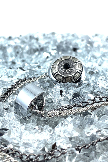 Shirt Collar Pin Chain, Jacket Brooch Chain Pin, Silver Lapel Brooch, Mens Jewellery, Gift For Men, Vintage Unique Pins