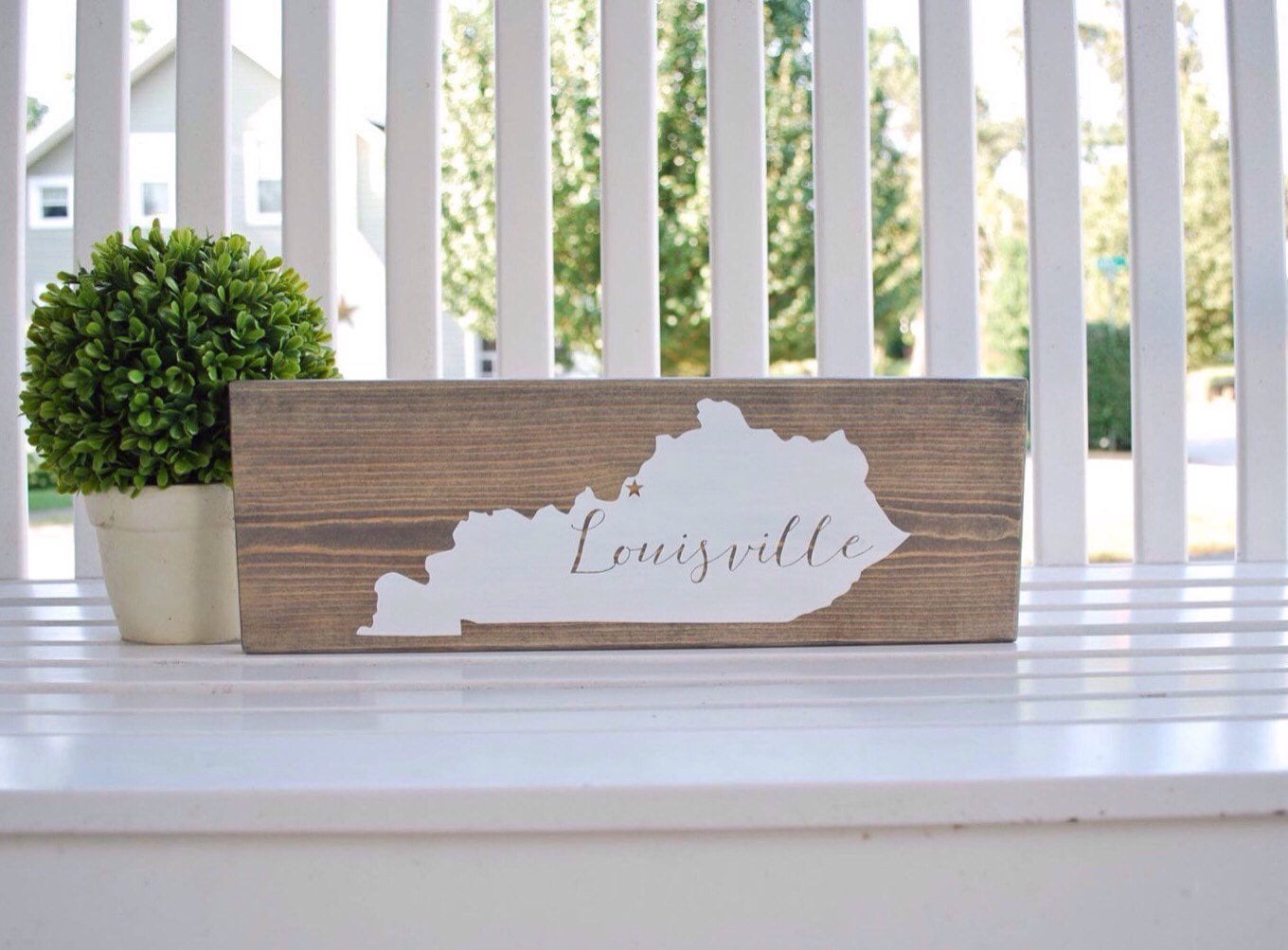 Kentucky Wood Sign I Decor Louisville Home Housewarming