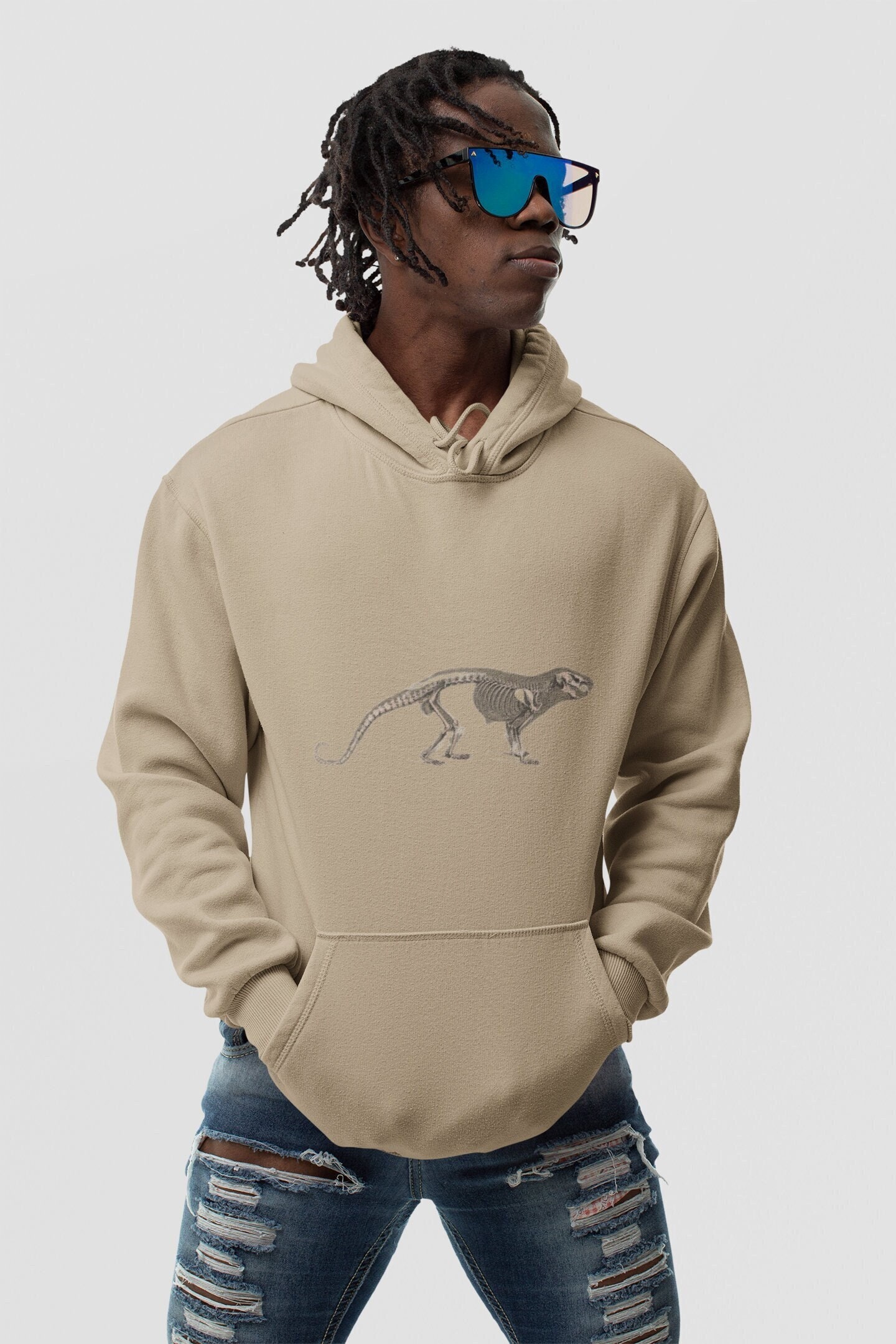 Possum Hoodie, Unisex Heavy Blend Hooded Sweatshirt, Animal Lovers, Gift, Warm Sweater, Skeleton, Bone Apparel, Taxidermist