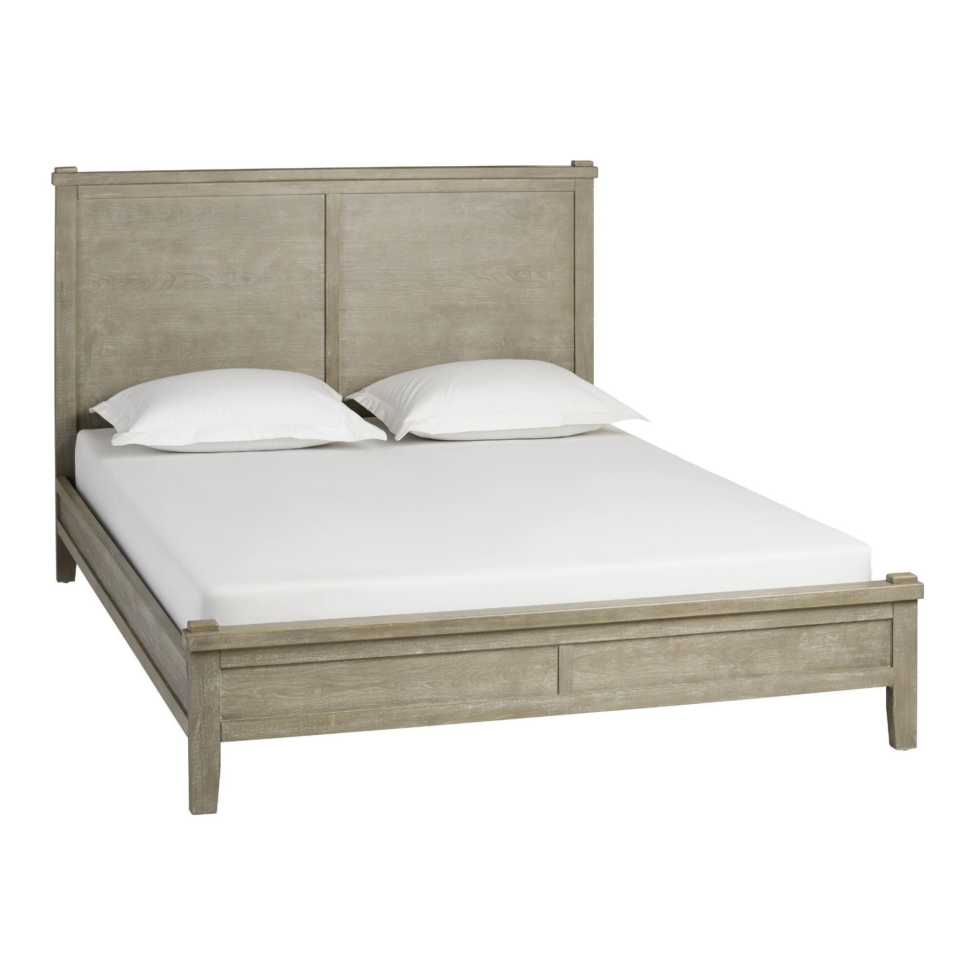 Graywash Wood Grange Platform Bed by World Market