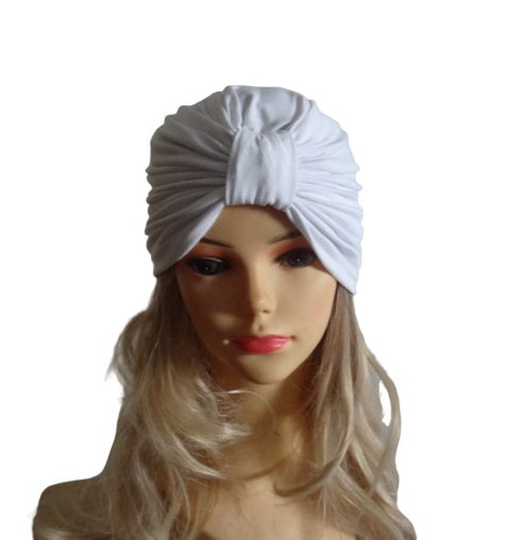 Cotton Turban For Women, Womens Fashion Hat Womens Cancer Cloche Stylish Chemo Headwear Hat With Bow Colors Sizes