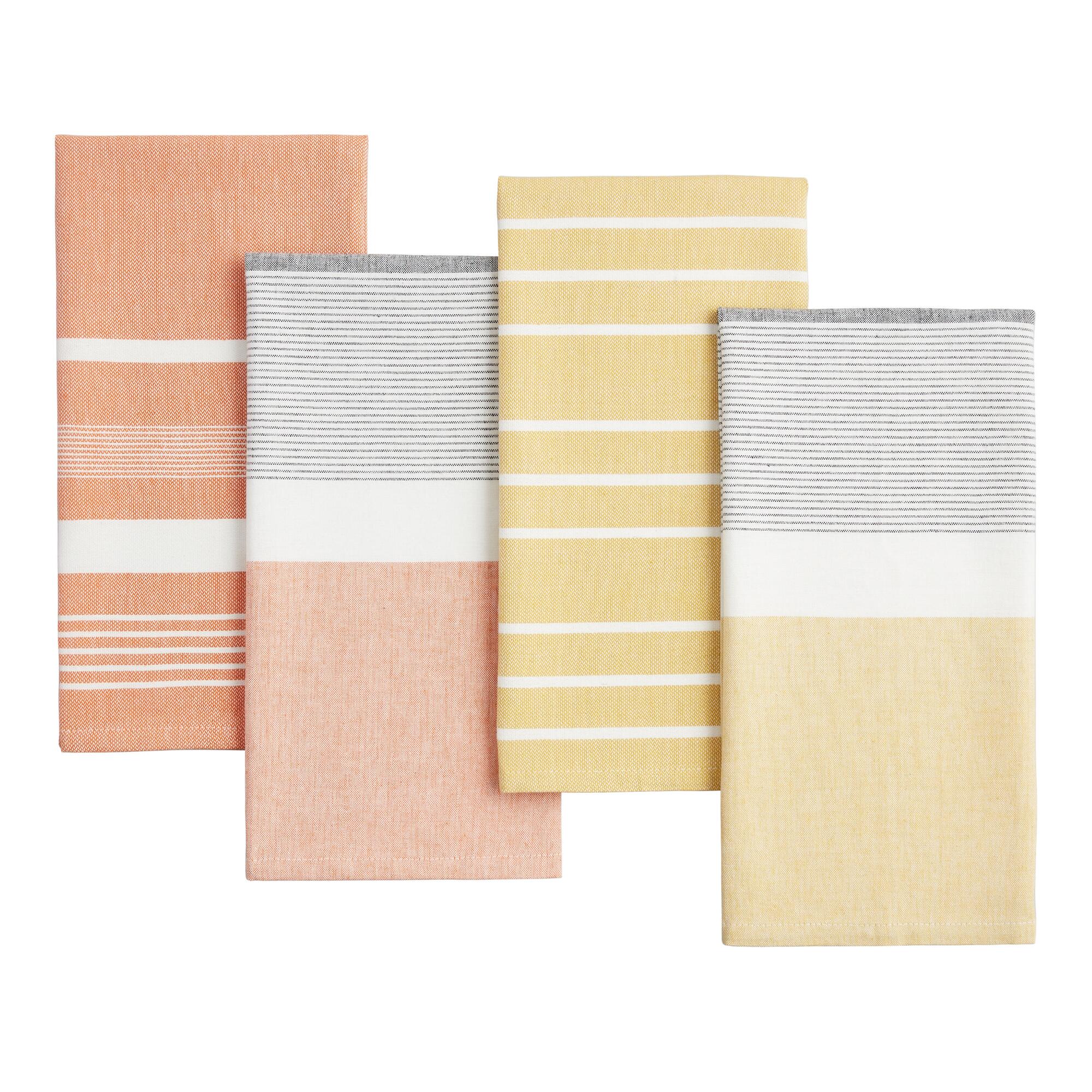 Modern Stripes Kitchen Towel 2 Pack - Cotton by World Market