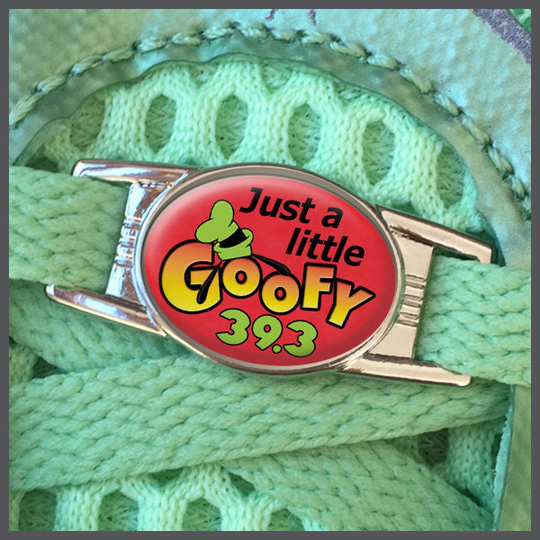 Just A Little Goofy 39.3 Runners Shoelace Sneaker Shoe Charm Or Zipper Pull Running Gifts For