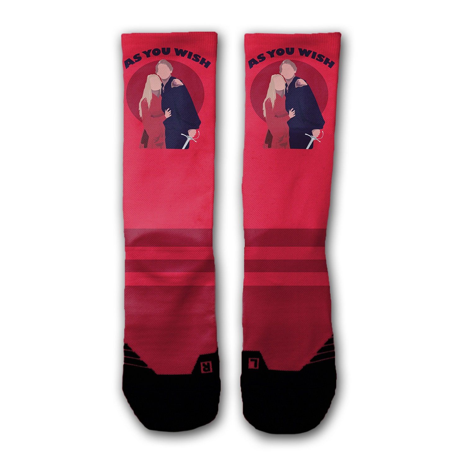 The Princess Bride Socks | As You Wish Anniversary Gift Wesley & Buttercup Cute Basket