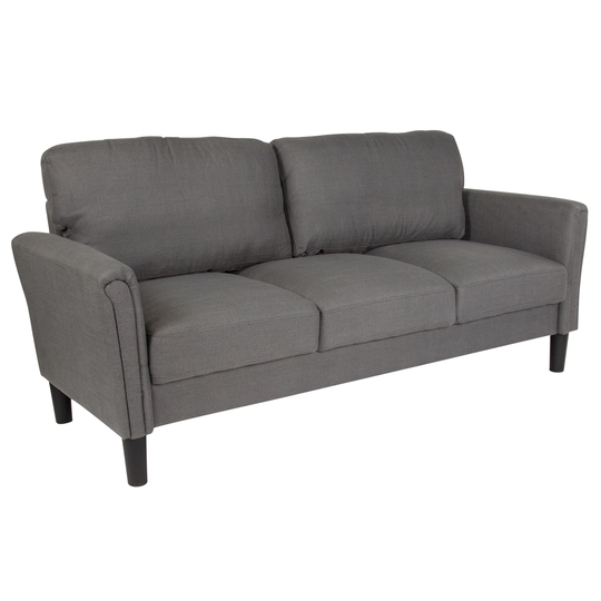 Flash Furniture Bari Modern Dark Gray Fabric Polyester/Blend Sofa | 889142500186