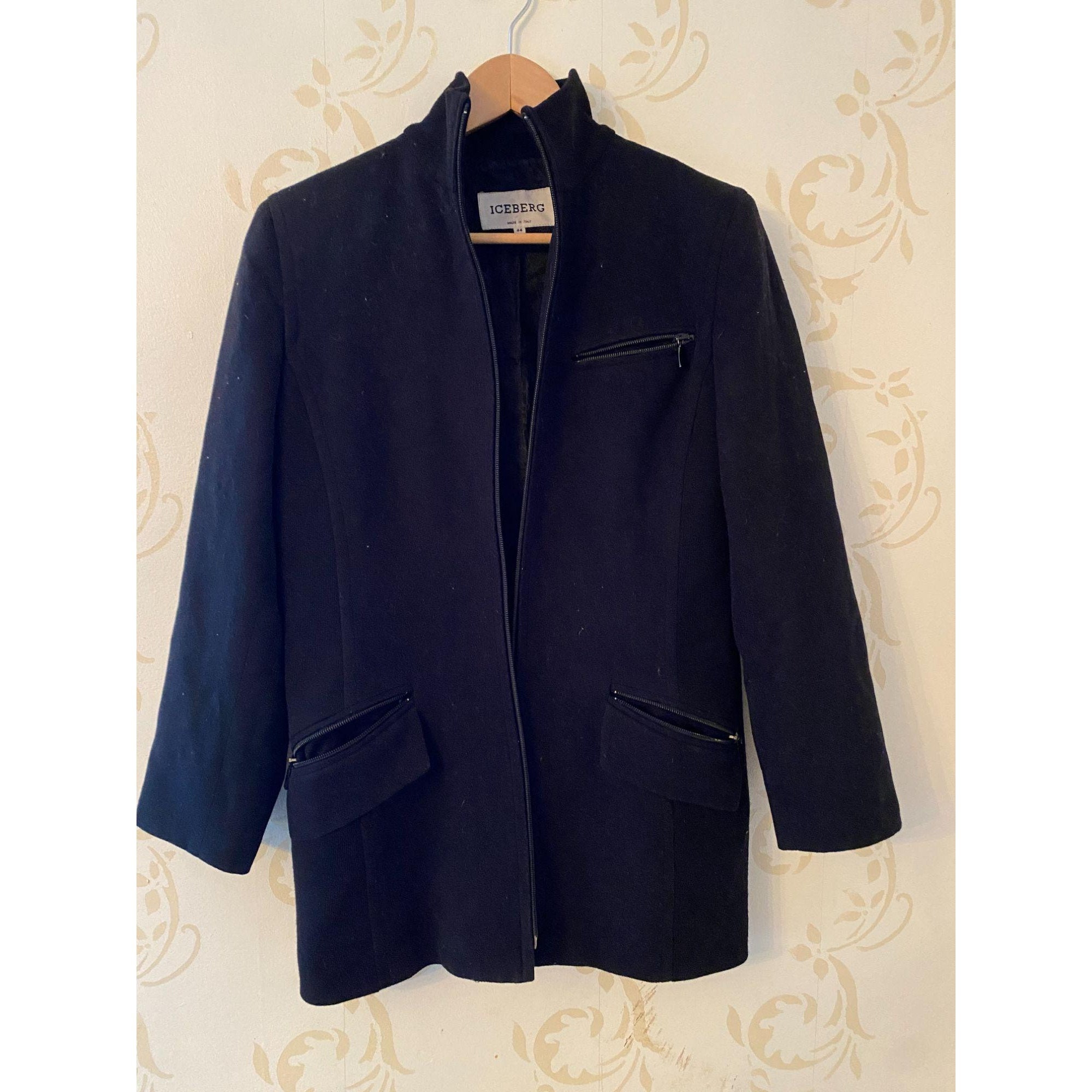 Italy Iceberg Cashmere Blend Coat Mens 44