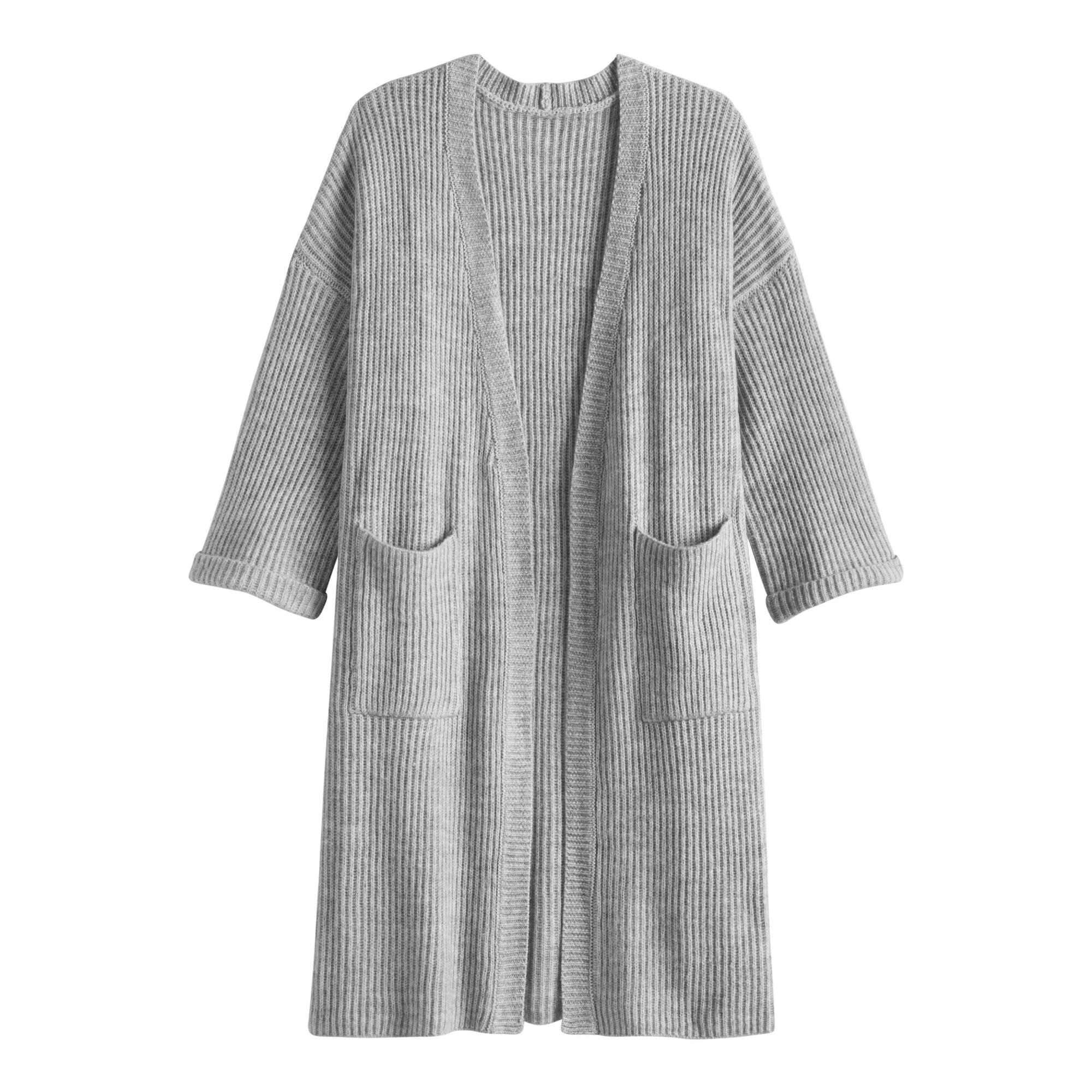 Light Gray Eloise Duster Sweater With Pockets by World Market