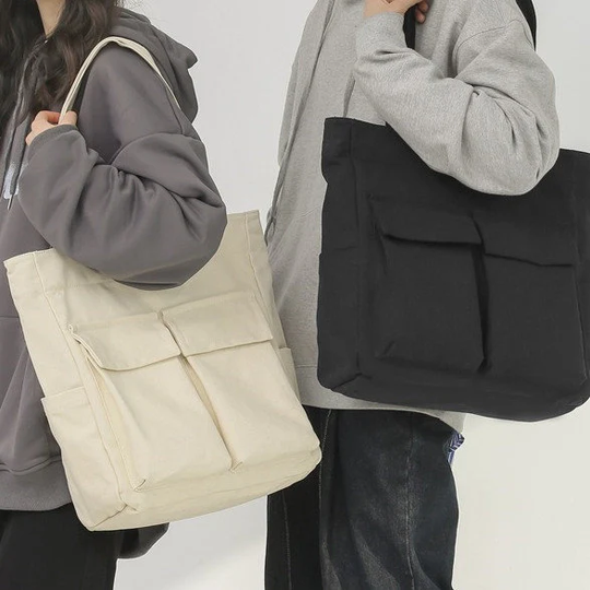 Multi-Pocket Shoulder Bag, Tote Bag, Women Bag, Cute Bags, School Bag, Everyday Bag, Small Handbag, Shoulder Tote Bag, Best Gift For Her