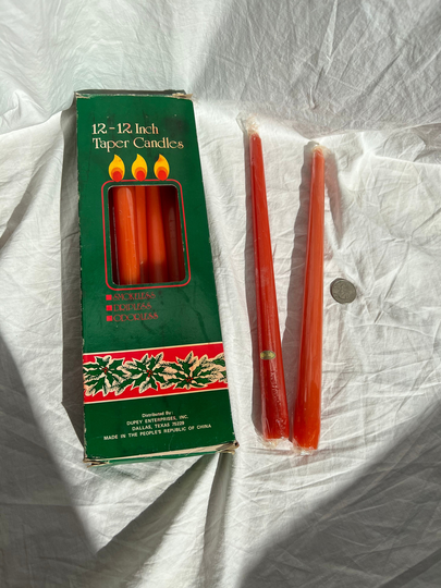 Vintage Taper Candles, Vintage Style Candles, Vintage Inspired Candles For Christmas, Vintage Wedding, Vintage