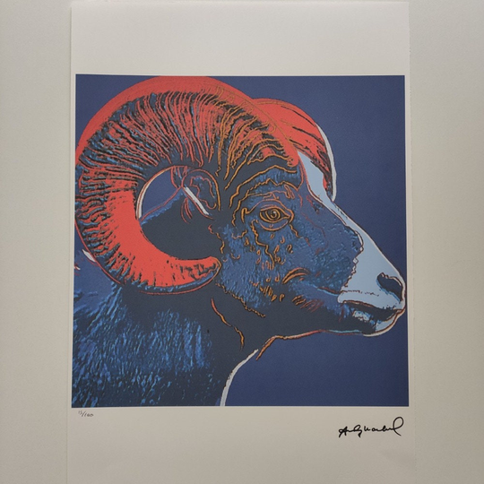 Andy Warhol - Bighorn Ram Certificate Leo Castelli