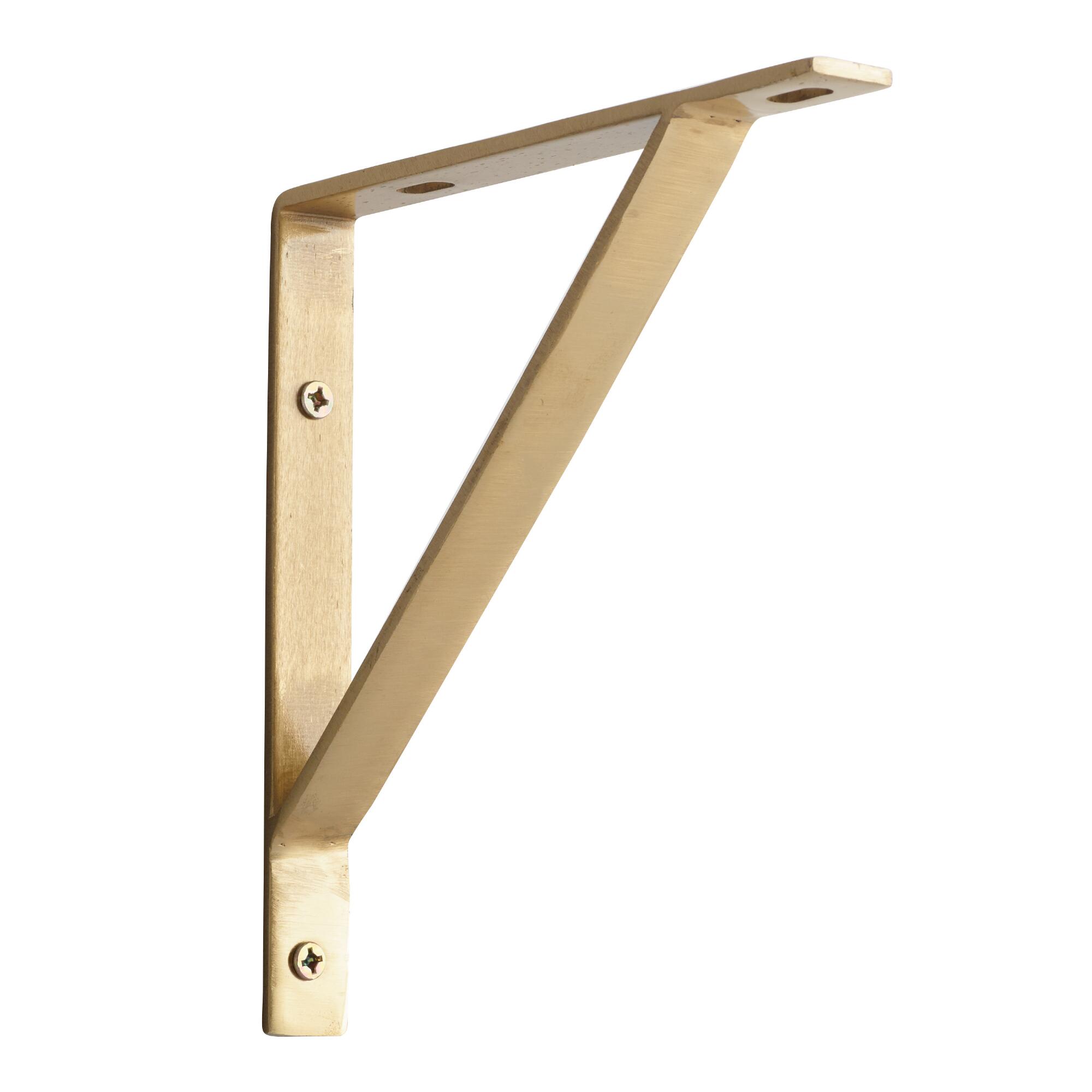Gold Metal Mix & Match Shelf Brackets 2 Pack by World Market