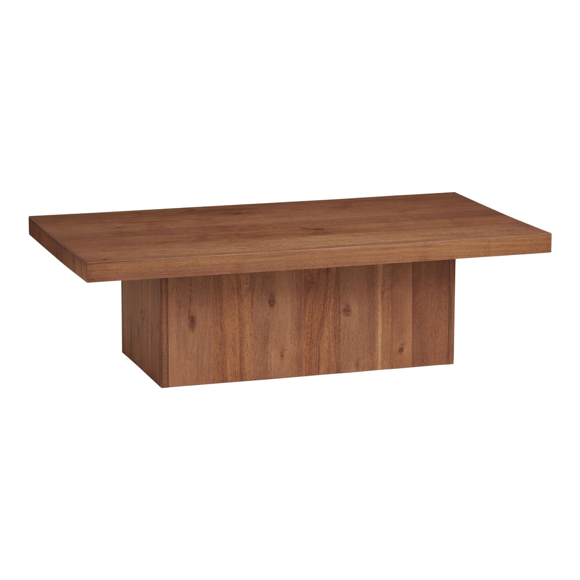 Rustic Brown Acacia Wood Pascal Coffee Table by World Market