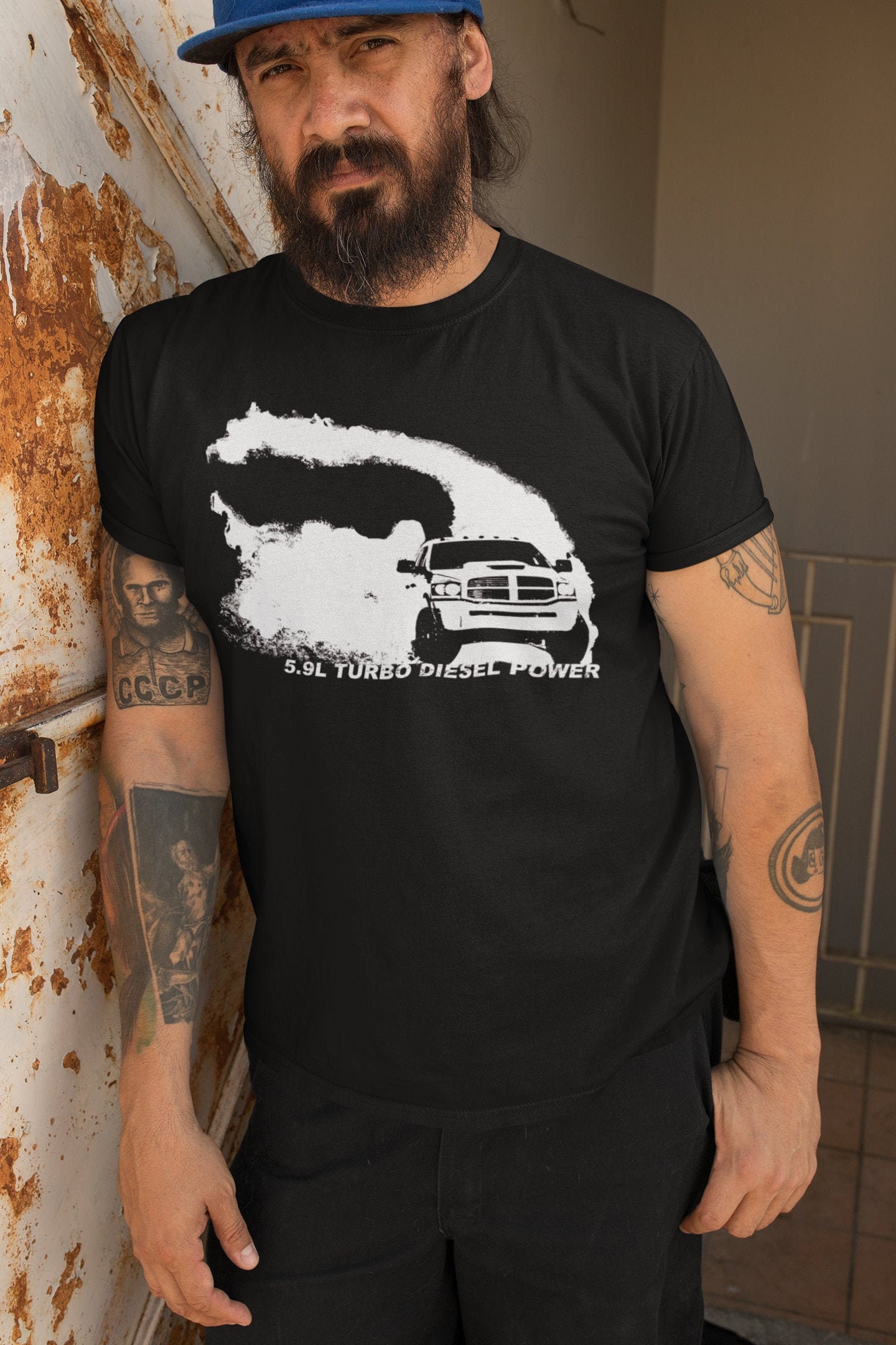 3rd Gen 5.9 Burnout Diesel Truck T-Shirt | Short-Sleeve Unisex