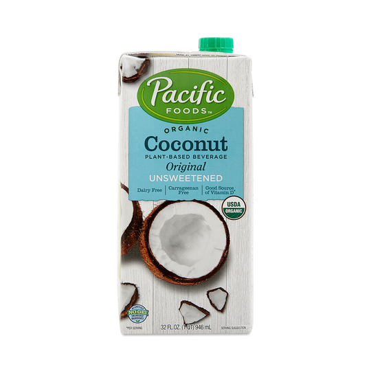 2-Pack Pacific Foods Original Unsweetened Coconut Non-Dairy Beverage 32 fl oz carton