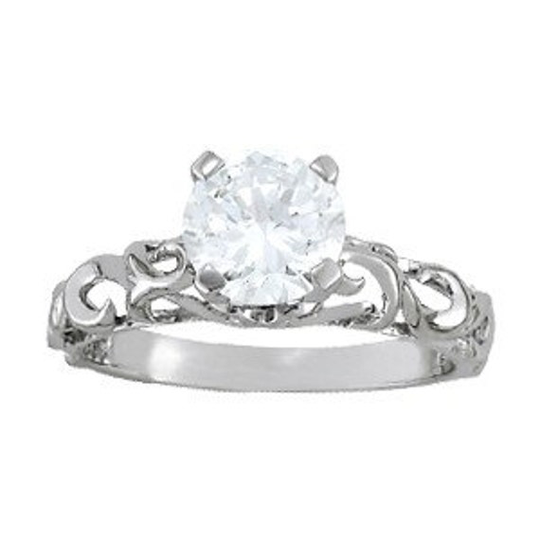 14K Gold Customized Solitaire Engagement Ring | St - C4