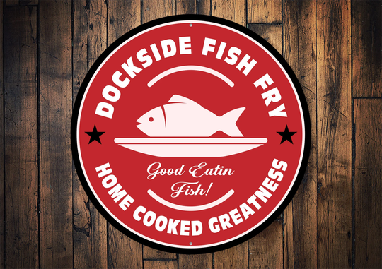 Fish Fry Sign, Custom Decor, Personalized Fry, Gift, Best Fried Fish, Food Seafood Home