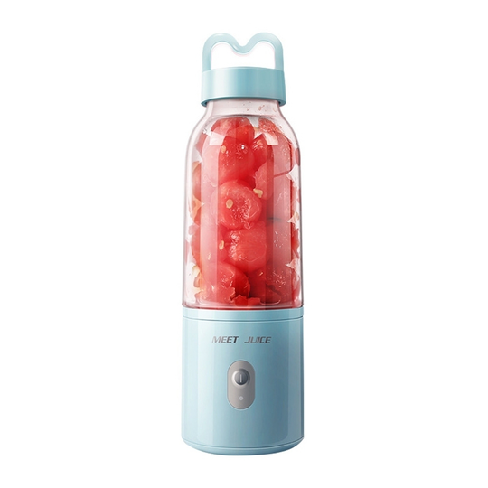 Portable 500ml Electric Juicer Fruit Blender Mixer Rechargeable Extractor Bottle - blue, 2