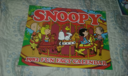 Peanuts 1982 Fun Facts Calendar Snoopy Lucy Charlie Brown Reuse For 2021