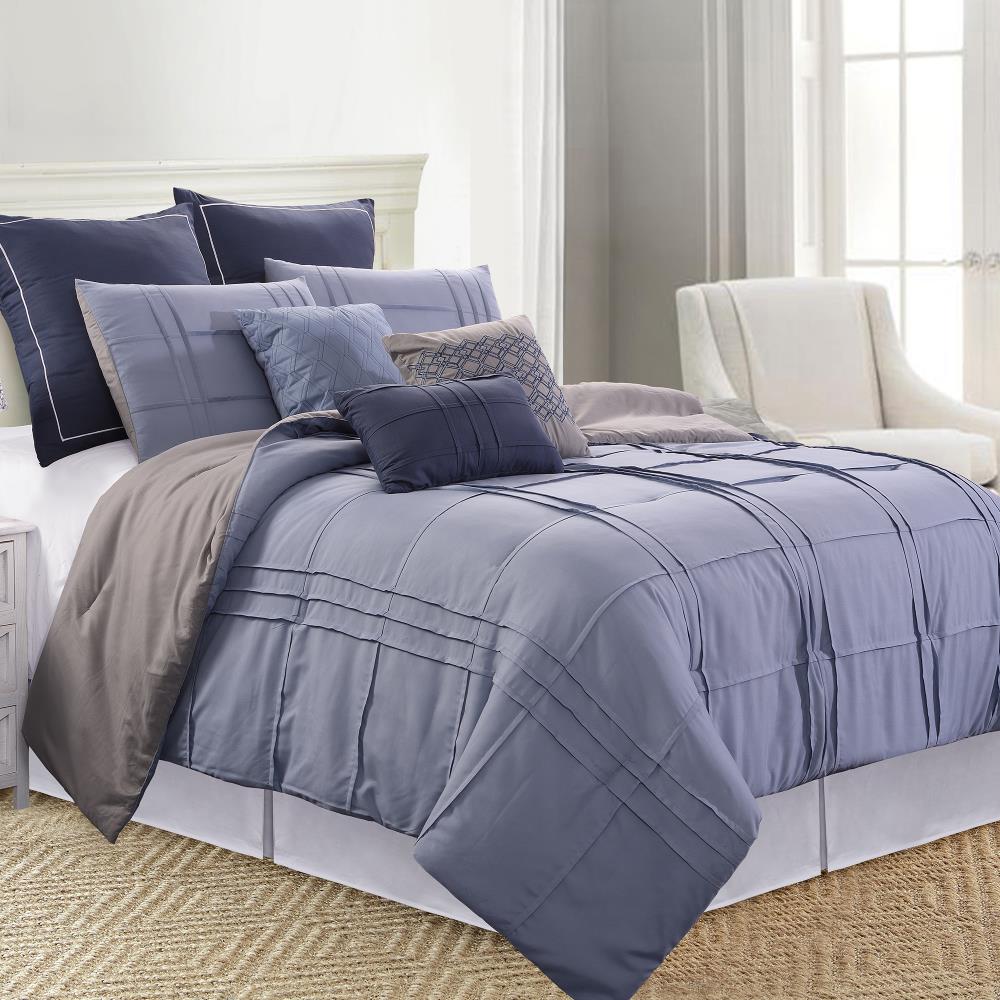Amrapur Overseas Boxwood comforter set Multi Multi Reversible King Comforter (Blend with Polyester Fill) | 38EBJQCF-BXW-KG