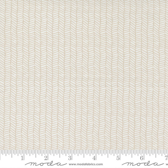 Love Note - Herringbone Blender Stripe Cloud Dove Lella Boutique Spring Valentines Cotton Quilting Fabric Moda