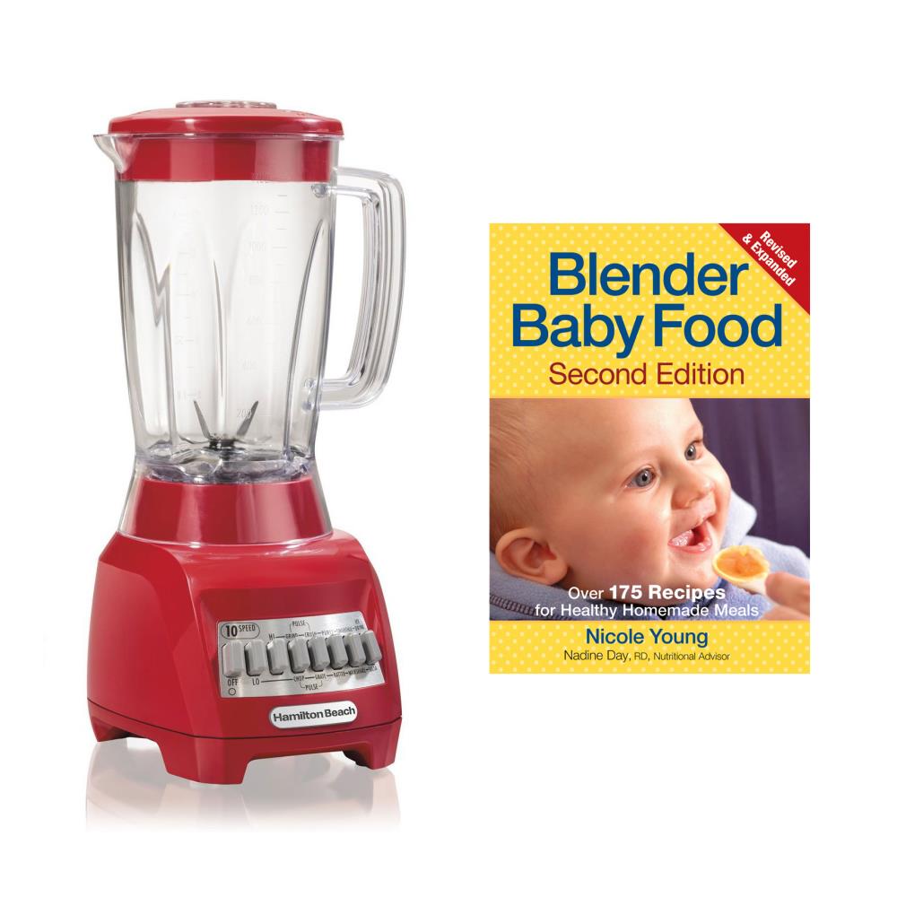 Hamilton Beach 48-oz Red 500-Watt Pulse Control Blender Stainless Steel | 168056