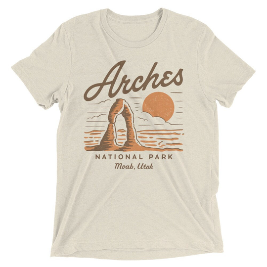 Arches National Park Moab Utah Tri Blend Unisex T-Shirt