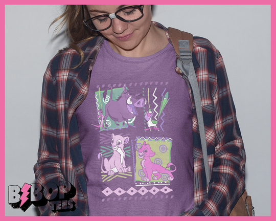 Lion King Neon Faded 90's Unisex Tee