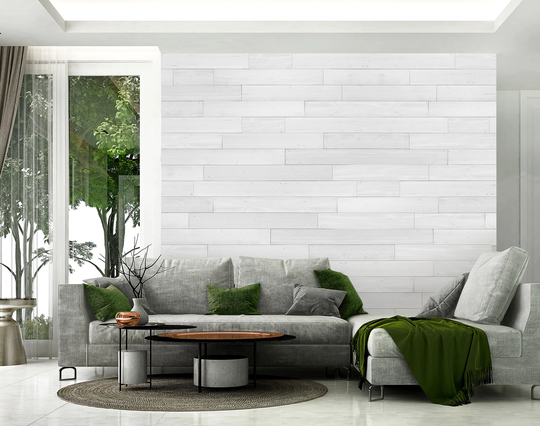 Design Innovations Weathered wood design 5-in x Variable Length 4-ft Coastal White Blend Spruce Pine Fir Wall Plank (Coverage Area: 10-sq ft) | 51009
