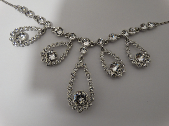 Givenchy Designer Signed Sparkling Cristal Necklace
