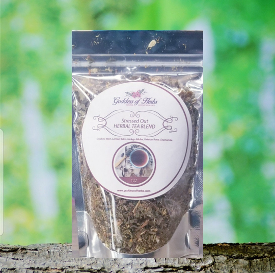 Stressed Out Herbal Tea Blend, 1 Oz, Blend Sampler, Tea, Stress Frustration, Takes The Edge Off, Anger Management