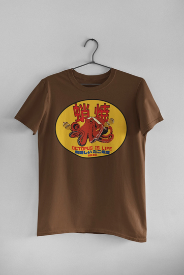 Japanese Takoyaki Street Food Shirt, Minimalist Wear Graphic Tee For Men & Women, Octopus Is Life