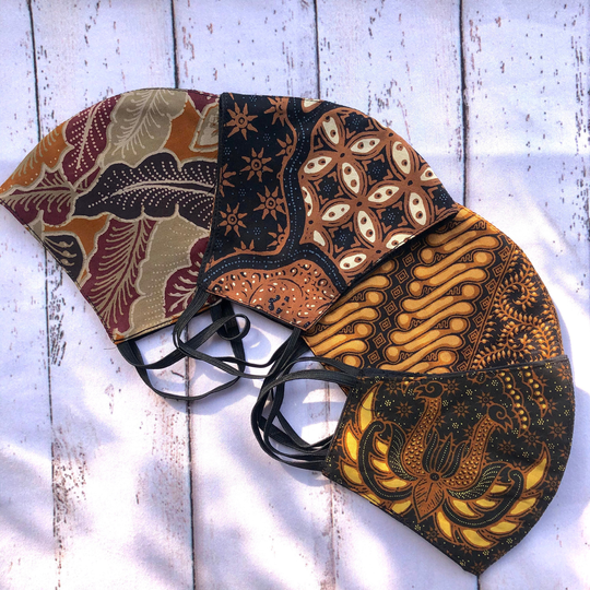 Fall Face Mask | Cotton Tropical Reusable Washable 100% 3 Layer