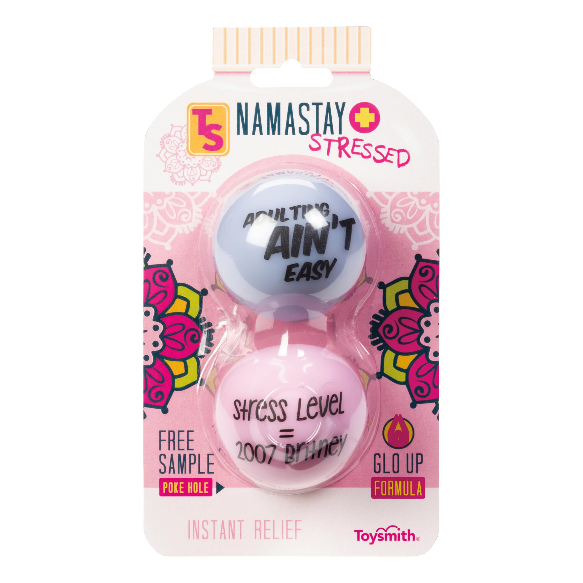 Toysmith Namastay Stressed Ball 2 Pack by World Market