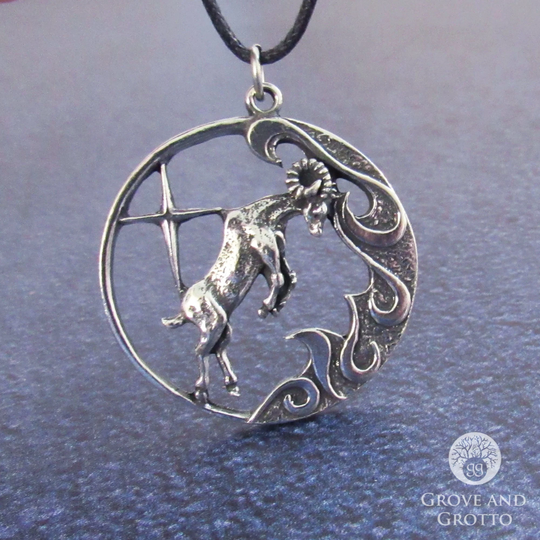 Aries Star Sign Pendant | Pewter