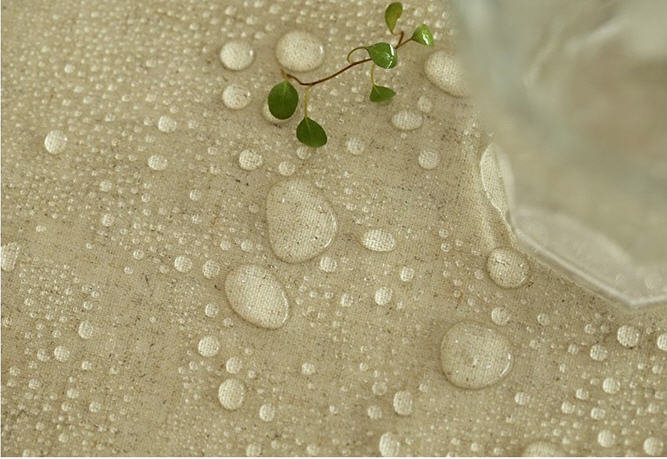 Laminated Linen Blend Fabric, Waterproof Korean Fabric - By The Yard 42280-1