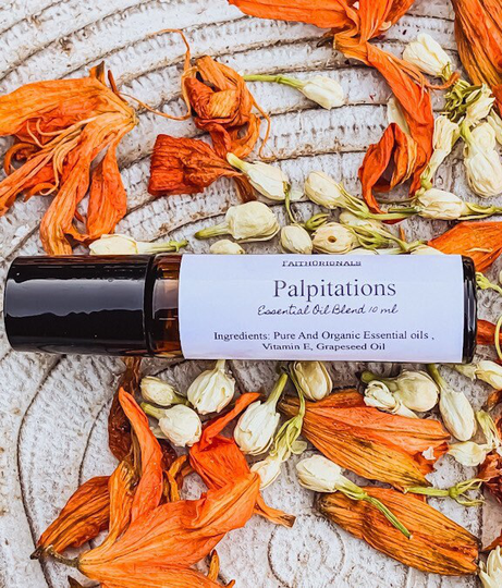 Palpitations Essential Oil Roll On Rollerbottle Blend 10Ml, Oils, Therapeutic, Organic