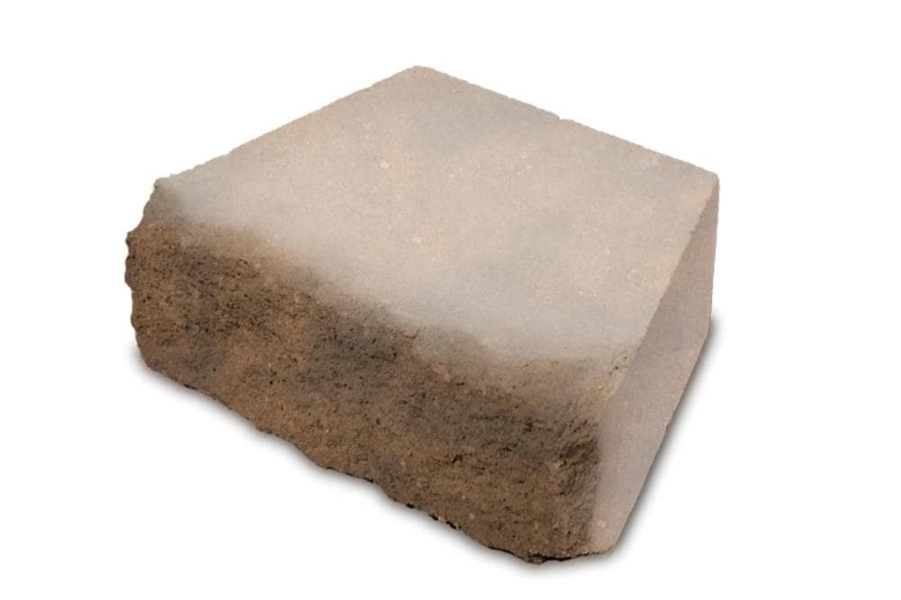 Lowe's Legacy 16-in L x 6-in H x 10-in D Sandstone Blend/Hard Split Face Retaining Wall Block in Brown | MBR7112012