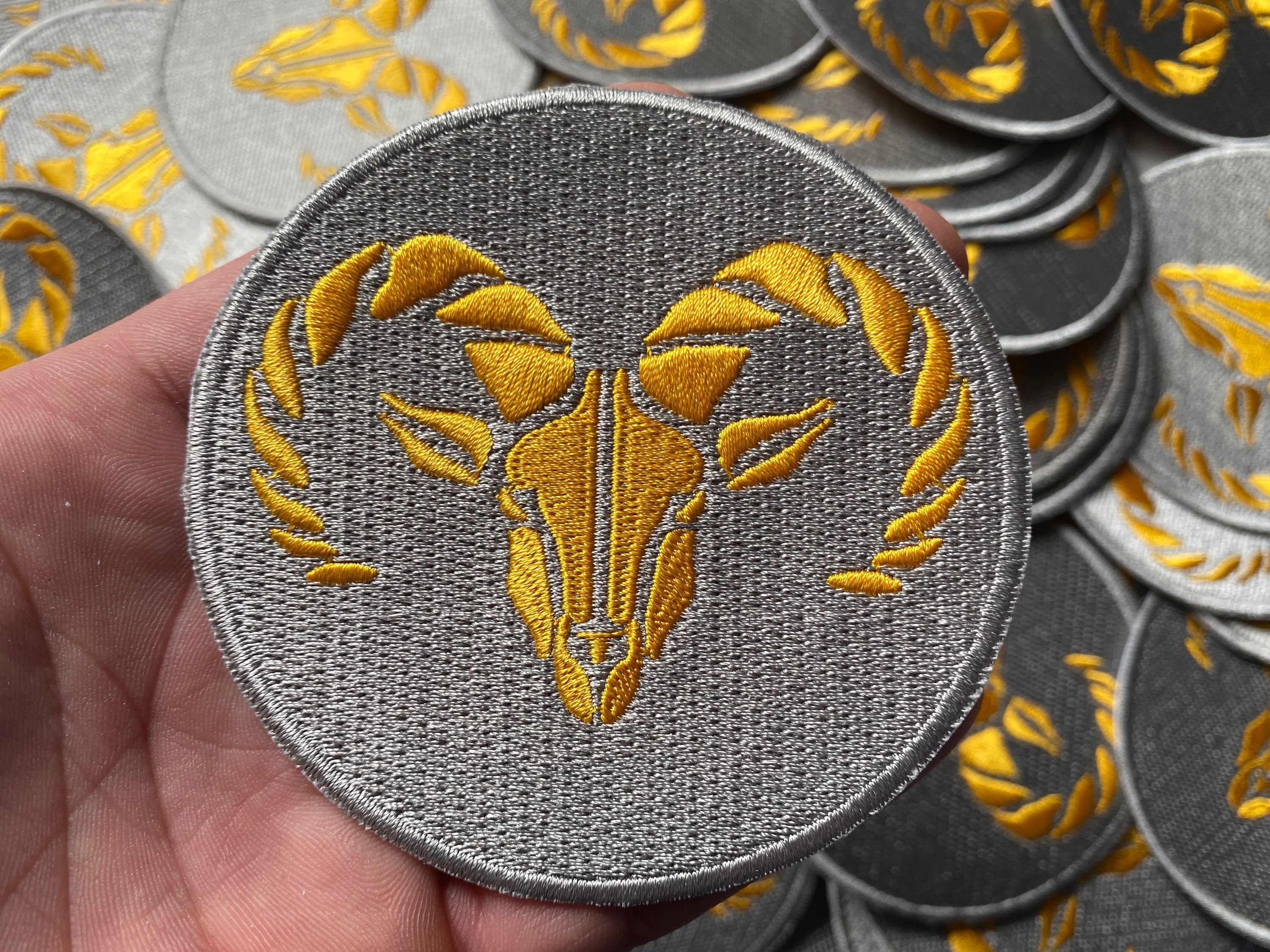 Aries Ram Sheep Zodiac Astrology Sign Iron On Patch 3.5 A