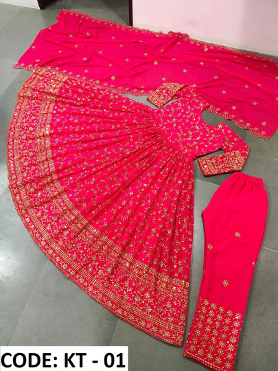 Pakistani Anarkali Suit Stylish Shalwar Kameez Women's Wear Wedding Outfit Designer Embroidery Work Dress Fancy Bridal Gown With Dupatta